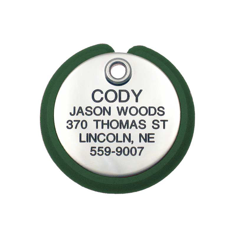Round Frame Tag, - Lucky Pet